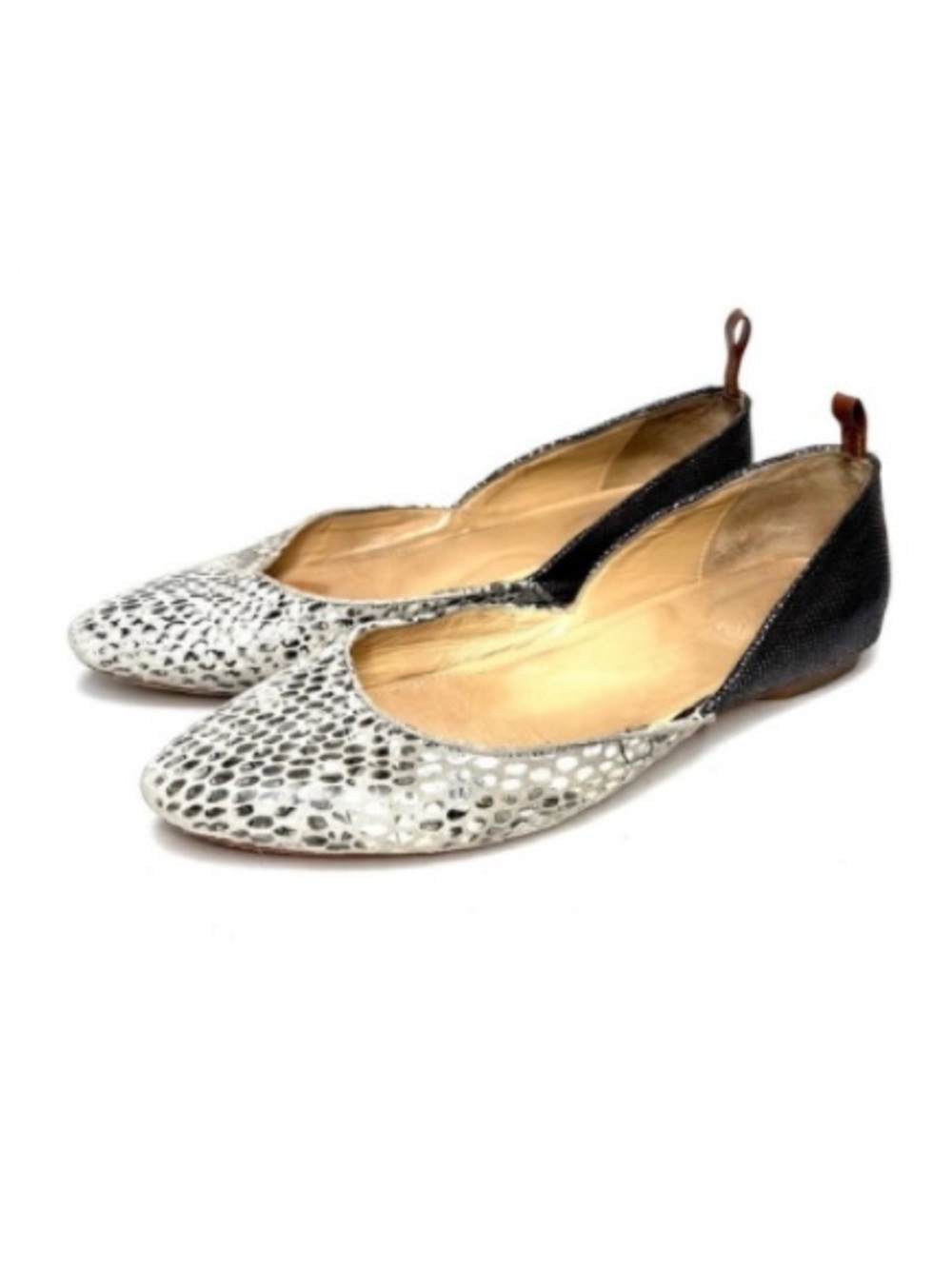Poppy Barley D’Orsay Reptile Print Flats | 8